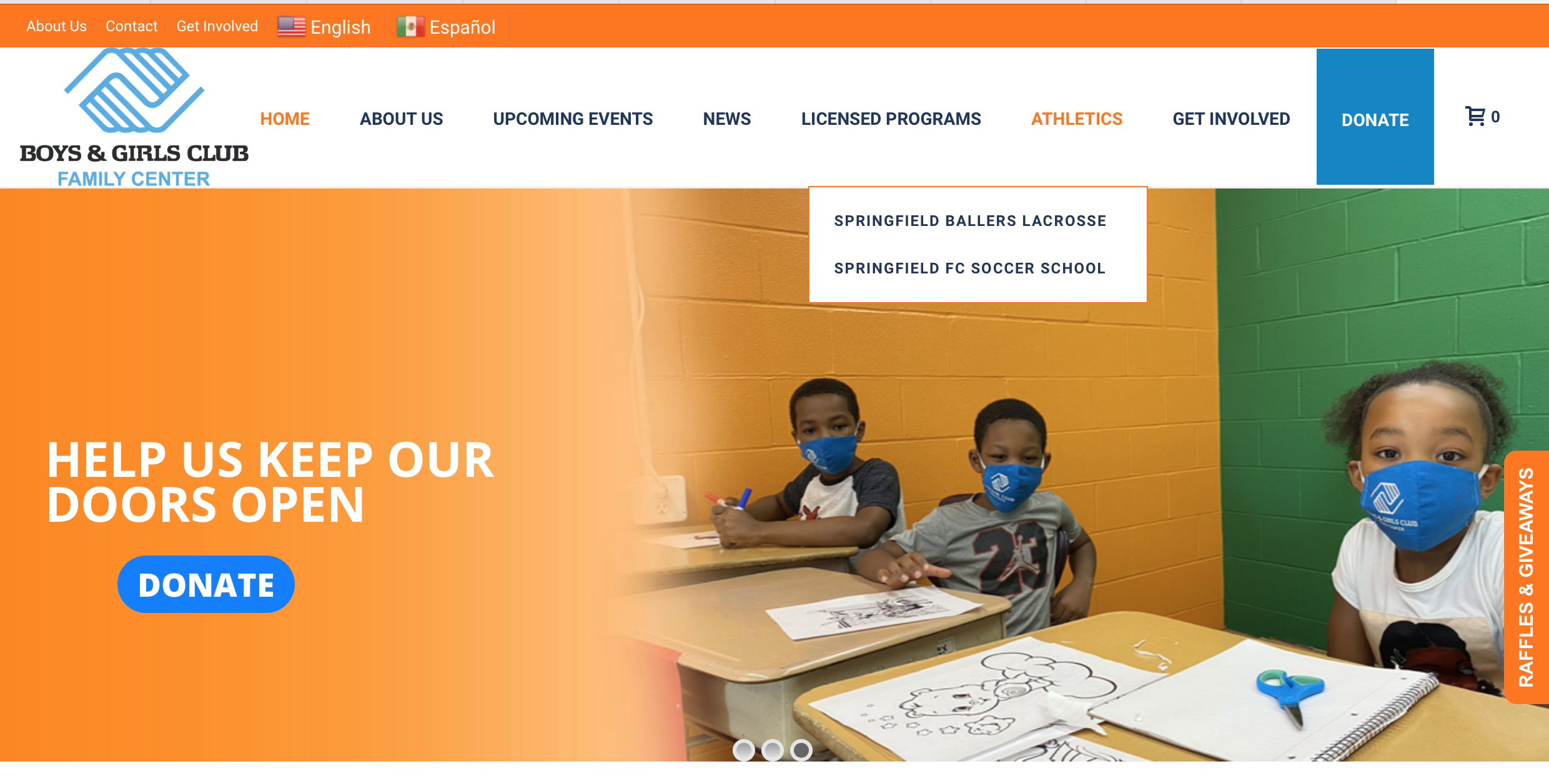 Boys and Girls club of Springfield homepage